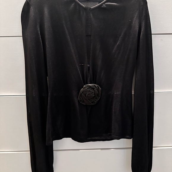 Vintage Tom Ford Gucci Documented Rosette Plunge knit - Picture 1 of 12